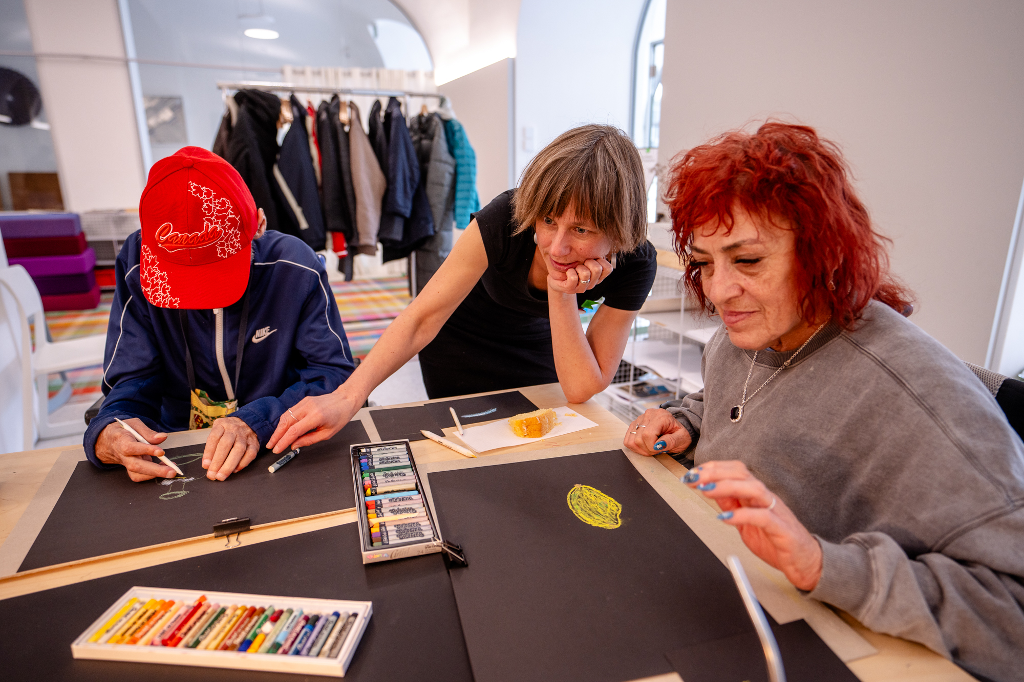 Image shows people taking part in a workshop.