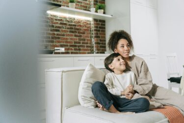 Image of a woman with a child.